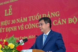 Ông Vũ Thế Phiệt, thời điểm còn là lãnh đạo Tổng công ty Cảng hàng không Việt Nam ACV.