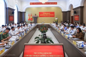 Thủ tướng Lê Minh Hưng làm việc với Ban Thường vụ Tỉnh ủy Lào Cai 