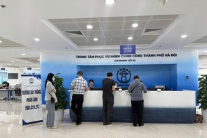 Trung tâm Phục vụ hành chính công thành phố Hà Nội.