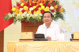 Thứ trưởng Bộ Nông nghiệp và Môi trường Võ Văn Hưng cung cấp thông tin cho báo chí. Ảnh: Đức Minh.