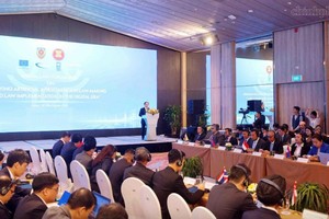 Phó Thủ tướng Lê Tiến Châu phát biểu tại Phiên khai mạc Diễn đàn Pháp luật ASEAN năm 2026 - Ảnh: chinhphu.vn