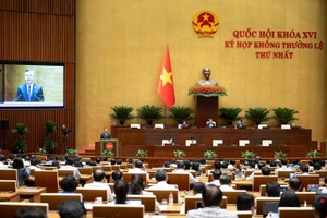 Phiên họp chiều 22/8 của Quốc hội.