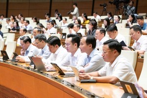 Một phiên họp toàn thể của Quốc hội tại Kỳ họp không thường lệ.