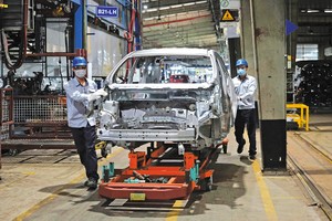 Các tập đoàn toàn cầu tiếp tục duy trì và mở rộng quy mô hoạt động tại Việt Nam. Trong ảnh: Nhà máy lắp ráp ô tô của Ford Việt Nam. Ảnh: Đức Thanh 