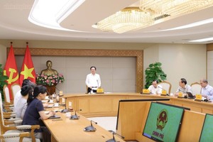 Phó Thủ tướng Hồ Quốc Dũng chủ trì cuộc họp chuyên đề về tiến độ triển khai các nhiệm vụ phát triển công nghệ chiến lược - Ảnh: chinhphu.vn.