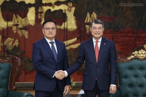 Thủ tướng Lê Minh Hưng tiếp Phó Thủ tướng, Bộ trưởng Bộ Tài chính Lào Santiphab Phomvihane - Ảnh: chinhphu.vn/Nhật Bắc