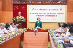 Phó Thủ tướng Phạm Thị Thanh Trà yêu cầu Bộ Nội vụ tập trung toàn lực cho những tháng cuối năm, hoàn thành đầy đủ nhiệm vụ được giao. Ảnh: Hải Long