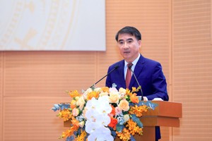 Phó Chủ tịch UBND TP. Hà Nội Nguyễn Xuân Lưu phát biểu khai mạc hội nghị.