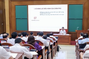 Thủ tướng đã tập trung phân tích 7 nhóm nội dung chủ yếu, cũng là 7 yếu tố quan trọng trong năng lực điều hành của Chính phủ. Ảnh: chinhphu.vn