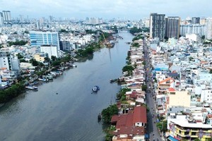 Hiện trạng đường Tôn Thất Thuyết - Ảnh: V.S