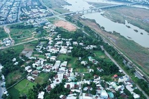 Khu vực dự kiến thực hiện dự án Công viên cây xanh Thạch Bích. 