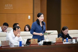Chủ nhiệm Ủy ban Khoa học, công nghệ và môi trường Nguyễn Thanh Hải trình bày báo cáo thẩm tra - Ảnh: QH. 
