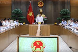 Phó Thủ tướng Thường trực Phạm Gia Túc chủ trì họp về tháo gỡ vướng mắc thanh toán một số dự án BT tại Khu đô thị mới Thủ Thiêm (TPHCM) - Ảnh: chinhphu.vn.