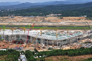 Toàn cảnh thi công nhà ga T2, Cảng hàng không quốc tế Phú Quốc