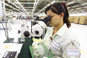 Nhà máy sản xuất điện tử, bán dẫn của Tập đoàn Sparton (Mỹ) tại TP.HCM. Ảnh: Lê Toàn