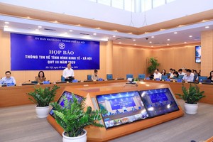 Quang cảnh họp báo.