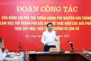 Phó Thủ tướng Nguyễn Văn Thắng phát biểu chỉ đạo tại cuộc làm việc - Ảnh: chinhphu.vn