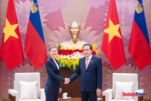 Chủ tịch Quốc hội Trần Thanh Mẫn hội kiến với Thủ tướng Liechtenstein.