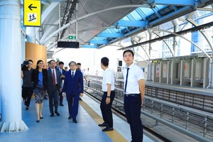 Metro số 3 Hà Nội ghi dấu hợp tác Việt Nam - Pháp 