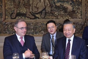 Sau gặp hẹp, Tổng Bí thư, Chủ tịch nước Tô Lâm dự hội đàm và chiêu đãi của Thủ tướng Bỉ Bart De Wever. (Ảnh: Thống Nhất/TTXVN)