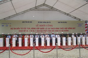 Lễ khởi công dự án cải tạo, nâng cấp quốc lộ 38