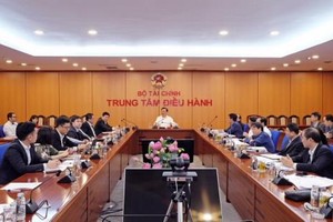 Bộ trưởng Đinh Tiến Dũng chủ trì buổi làm việc. Nguồn Bộ Tài chính
