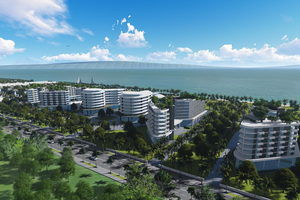 Phối cảnh khu du lịch nghỉ dưỡng Bắc Bãi Thơm