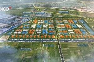 Hình phối cảnh KCN IDICO Tân Phước 1 – Tiền Giang. Ảnh: IDICO