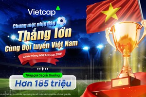 Cùng Vietcap bắt nhịp ASEAN Cup 2026 với tổng giải thưởng hơn 185 triệu đồng