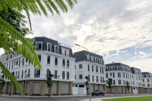 Dãy liền kề, shophouse Hoang Huy Mall đã cơ bản hoàn thành vào ngày 10/9/2020