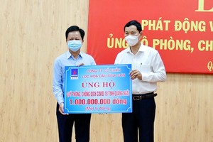 BSR ủng hộ Quỹ phòng, chống dịch Covid-19 tỉnh Quảng Ngãi