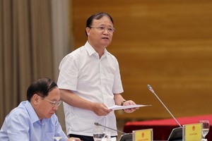 Thứ trưởng Bộ Công Thương Đỗ Thắng Hải trả lời tại buổi họp báo Chính phủ.