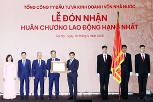SCIC đón nhận Huân chương Lao động Hạng Nhất. Ảnh: Chính phủ