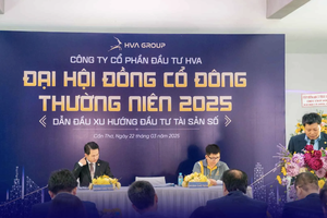 ĐHĐCĐ năm 2025 dưới sự chủ trì của Chủ tịch Eric Vương (Ảnh: HVA)