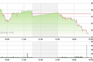 Phiên giao dịch chiều 28/4: Mất trụ GAS, thị trường giảm mạnh