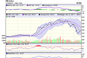 Biểu đồ kỹ thuật VN-Index. Nguồn: VCBS