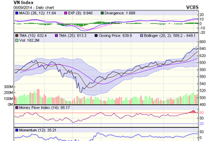 Biểu đồ kỹ thuật VN-Index. Nguồn: VCBS