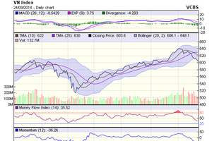 Biểu đồ kỹ thuật VN-Index. Nguồn: VCBS