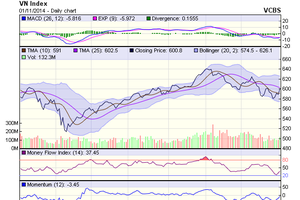 Biểu đồ kỹ thuật VN-Index. Nguồn: VCBS