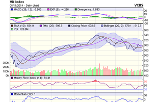 Biểu đồ kỹ thuật VN-Index. Nguồn: VCBS