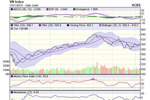 Biểu đồ kỹ thuật VN-Index. Nguồn: VCBS