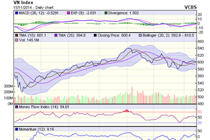 Biểu đồ kỹ thuật VN-Index. Nguồn: VCBS