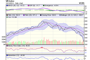 Biểu đồ kỹ thuật VN-Index. Nguồn: VCBS