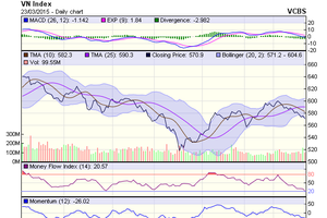 Biểu đồ kỹ thuật VN-Index. Nguồn: VCBS