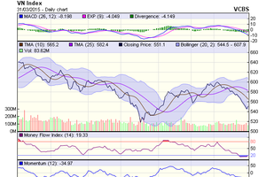 Biểu đồ kỹ thuật VN-Index. Nguồn: VCBS