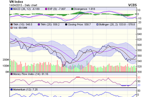 Biểu đồ kỹ thuật VN-Index. Nguồn: VCBS