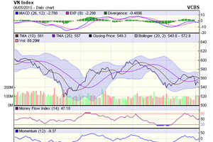 Biểu đồ kỹ thuật VN-Index. Nguồn: VCBS