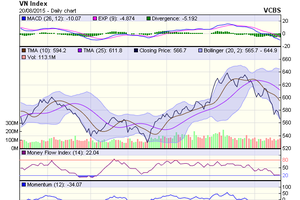 Biểu đồ kỹ thuật VN-Index. Nguồn: VCBS