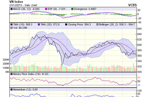 Biểu đồ kỹ thuật VN-Index. Nguồn: VCBS