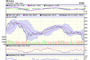 Biểu đồ kỹ thuật VN-Index. Nguồn: VCBS